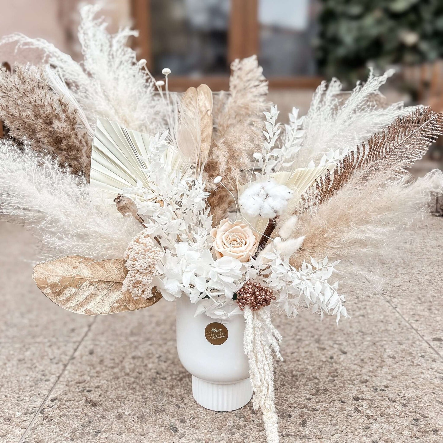 Aranjament White Home Deco - Floraria Desiree