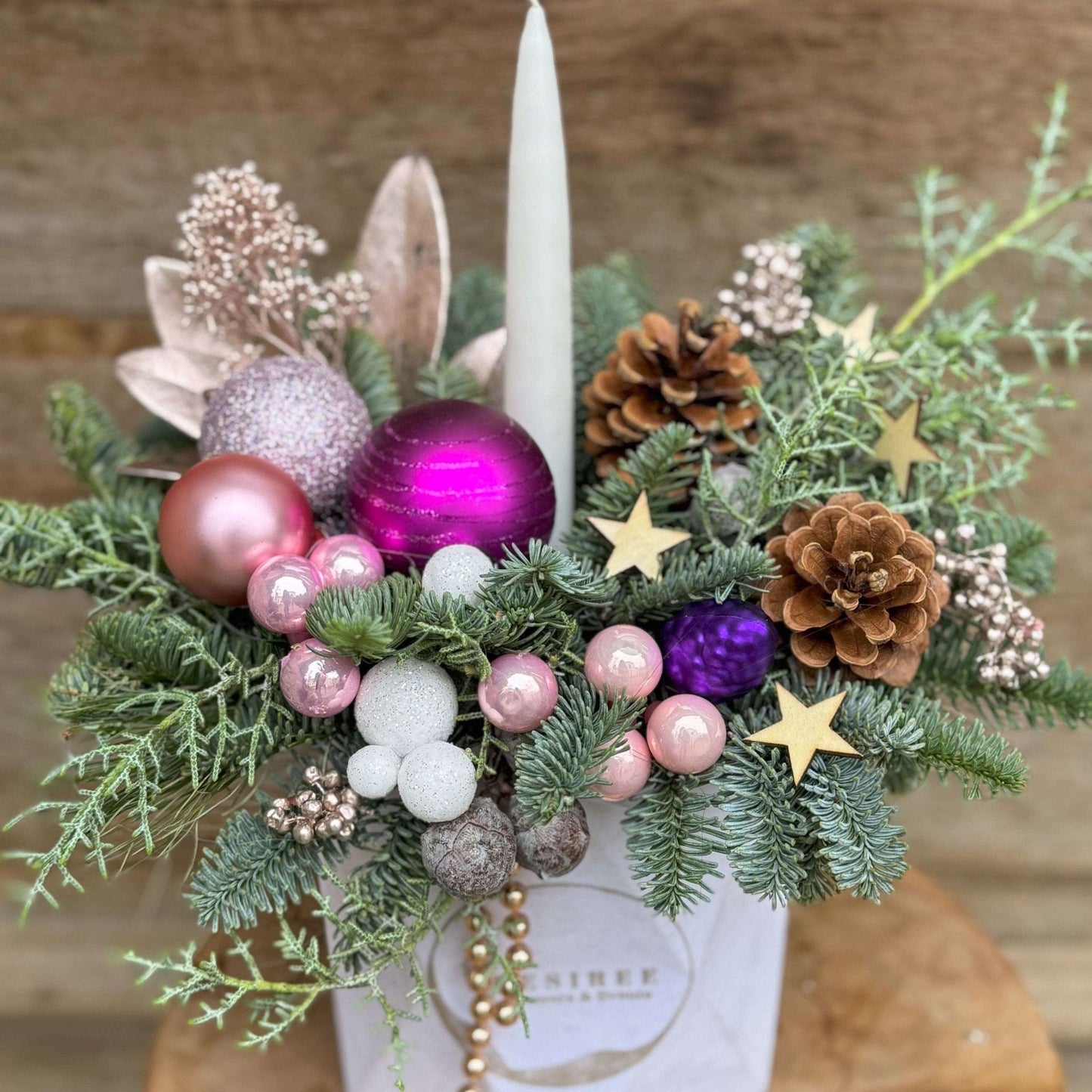 Floraria Desiree Aranjament Craciun Aranjament Crăciun Purple