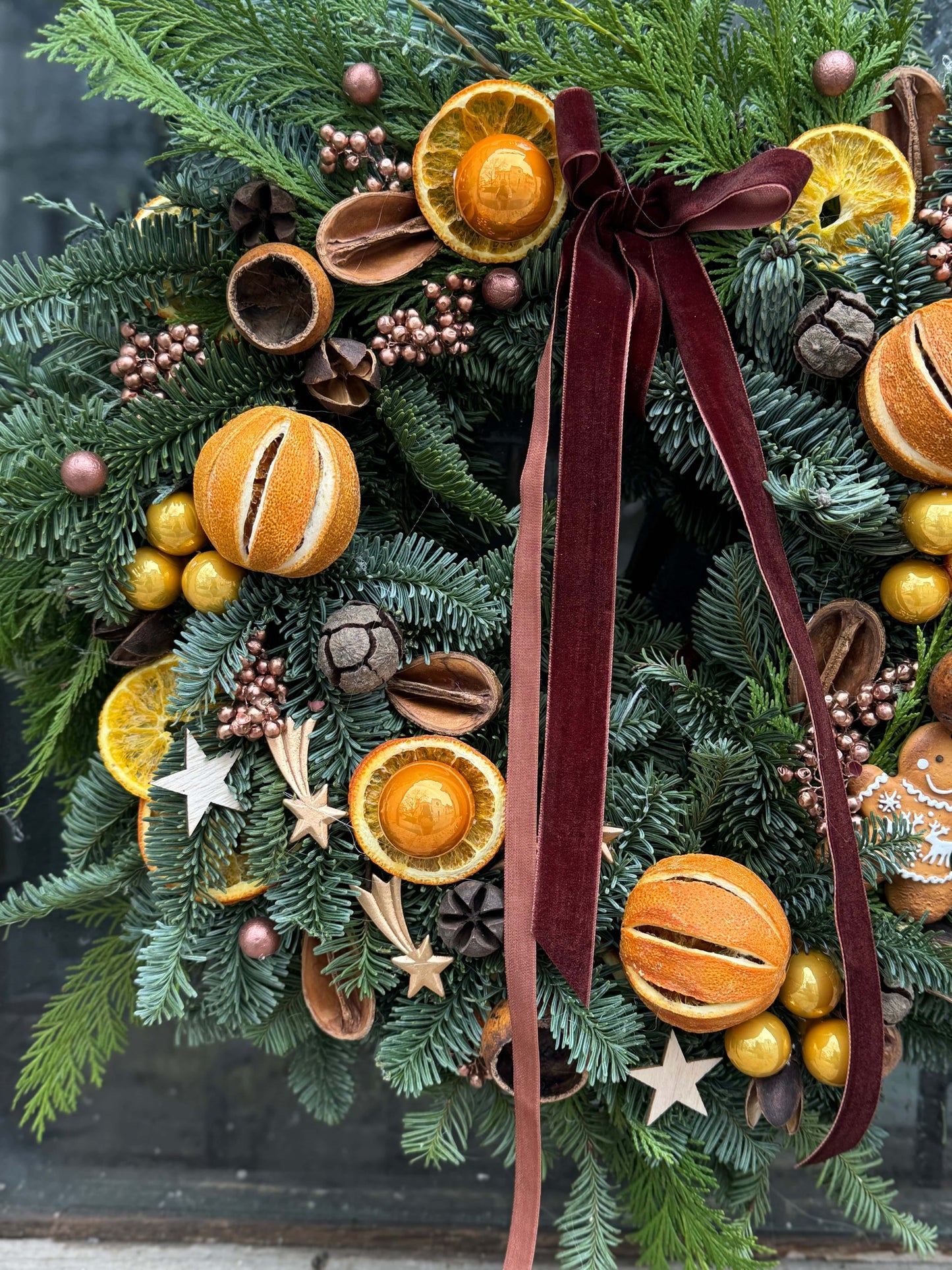 Floraria Desiree Aranjament Craciun Coronita Miros de Portocale