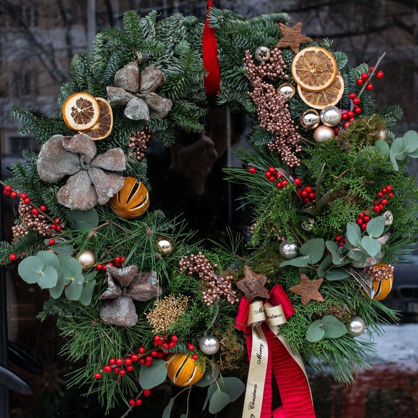 Floraria Desiree Aranjament Craciun Coronita Miros de Portocale
