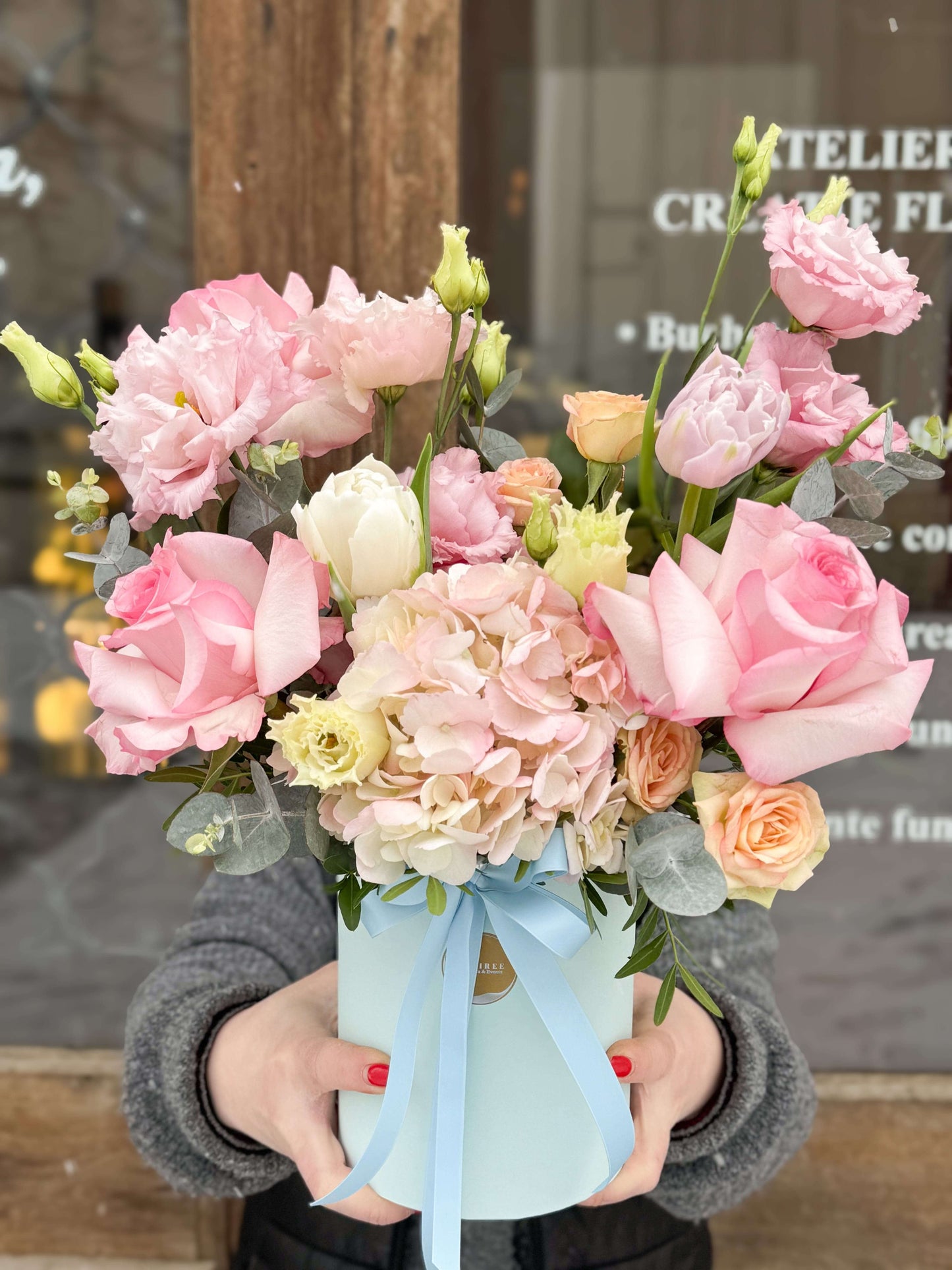 Aranjament Floral Pink Harmony - Floraria Desiree