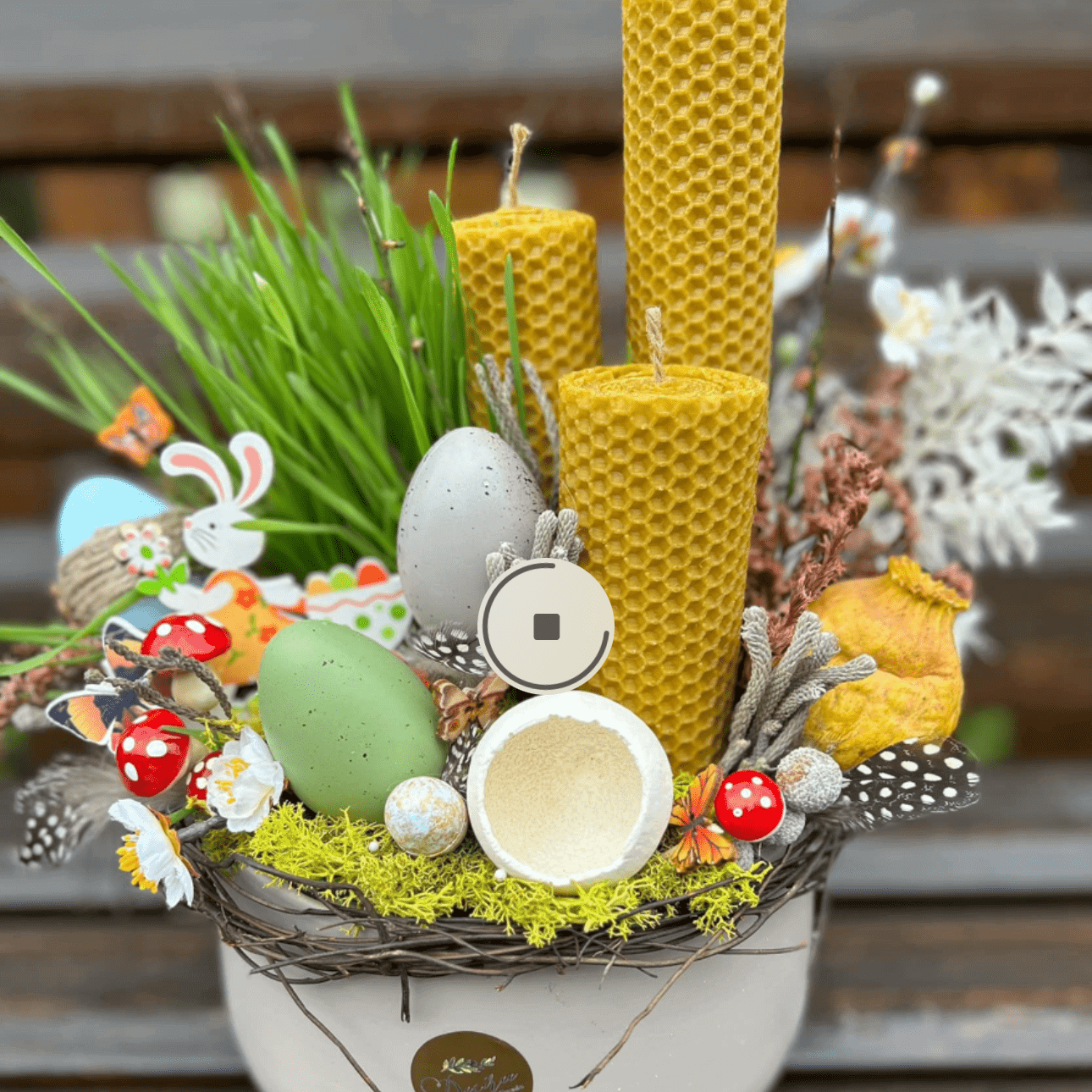 Floraria Desiree Aranjament Paste Aranjament Paste cu lumanari din ceara