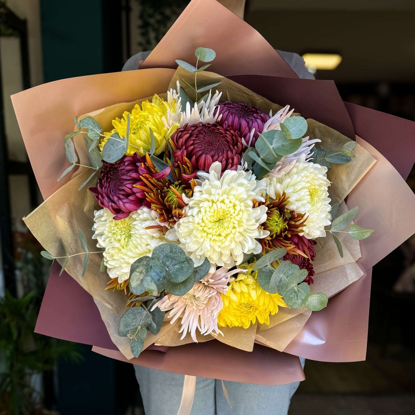 Floraria Desiree Buchet_crizanteme Buchet crizantemă multicolor