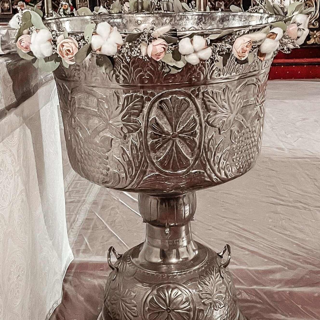 Desiree FlowerShop aranjament_botez Aranjament cristelnita bumbac