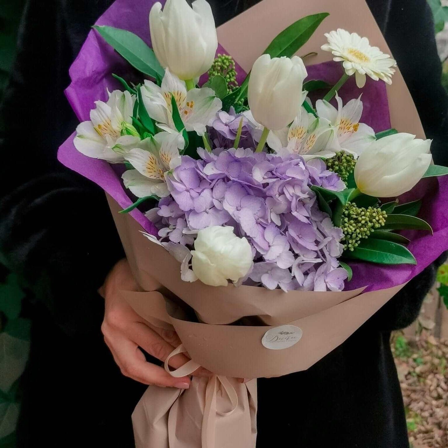 Desiree FlowerShop buchet_flori Buchet Lila&White