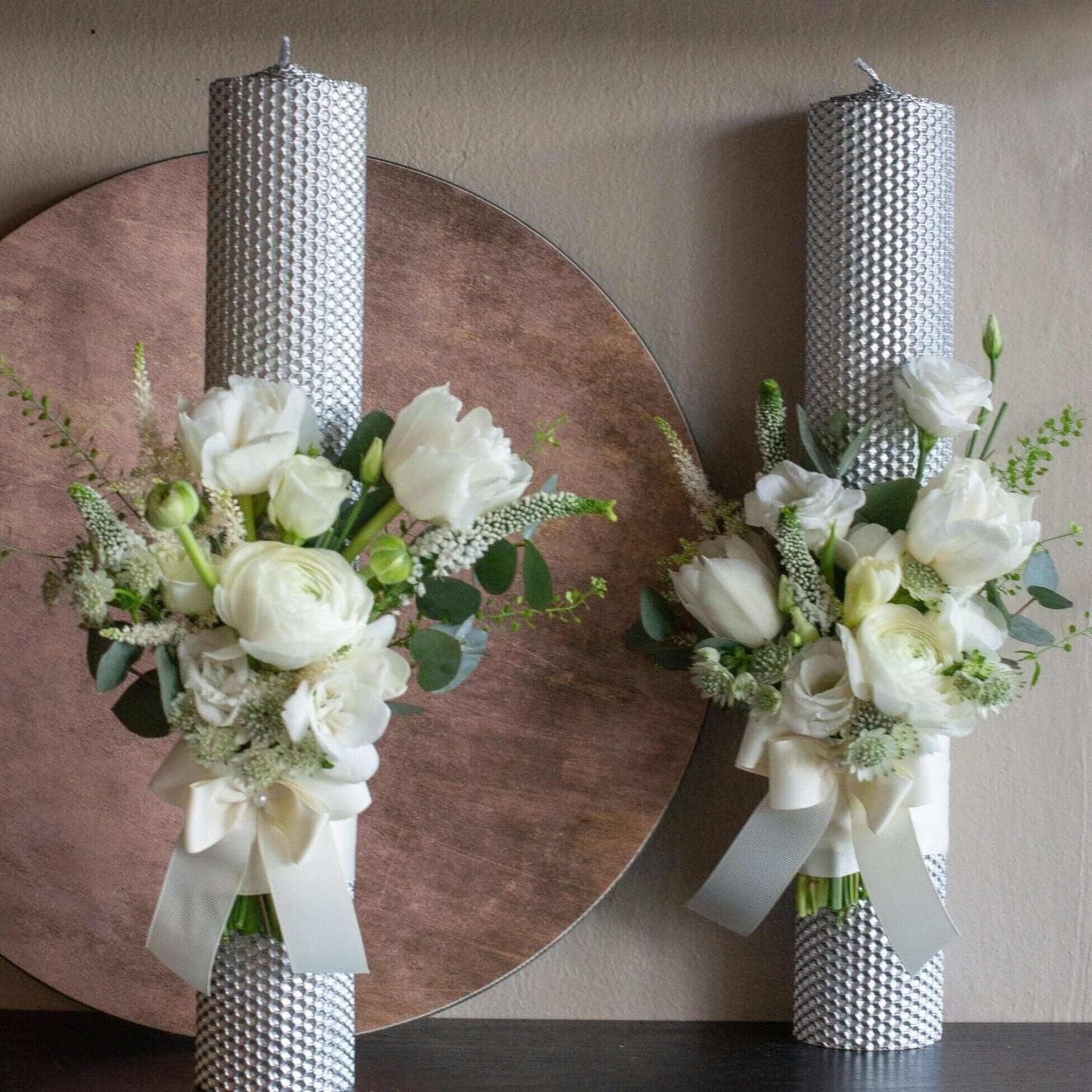 Desiree FlowerShop Lumanari_cununie_argint Lumanari cununie argint