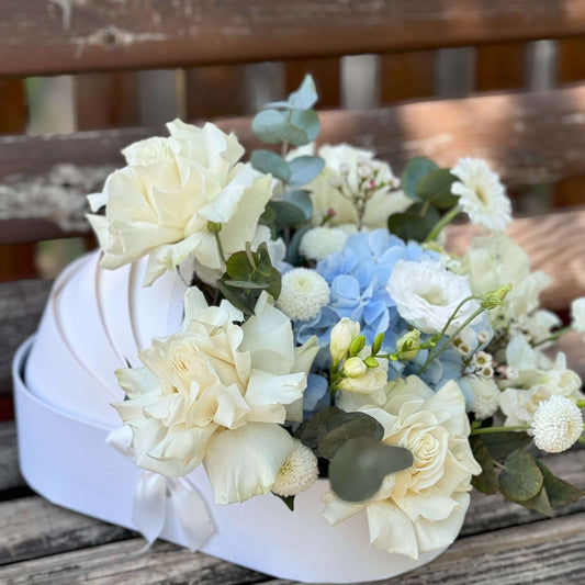 Aranjament floral Landou bleu