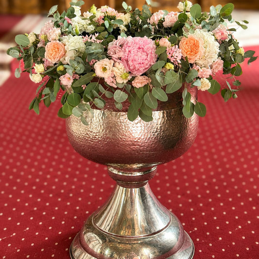 Aranjament Floral pentru Cristelniță „Blush Garden”