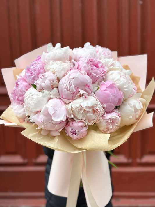 Buchet bujori Sarah Bernard si Mother's choice