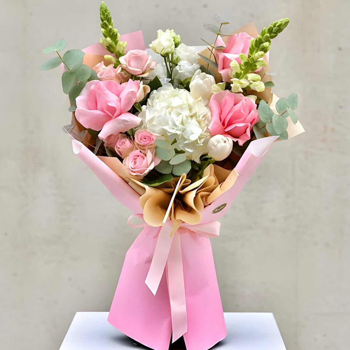 Buchet Peach Pink
