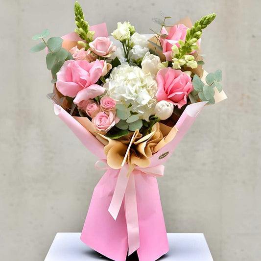 Buchet Peach Pink