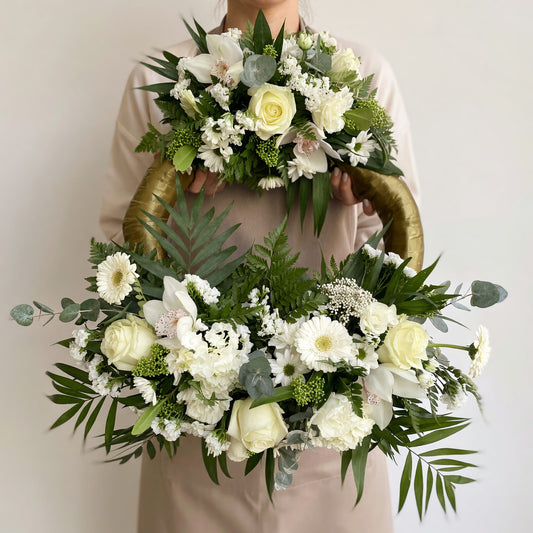 Coroană funerară Asimetrică Eleganță