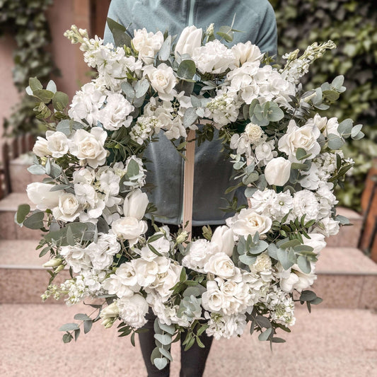 Coroana Funerara Flori Albe