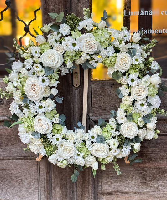 Desiree FlowerShop coroana funerara Coroană funerară Ivory Lux