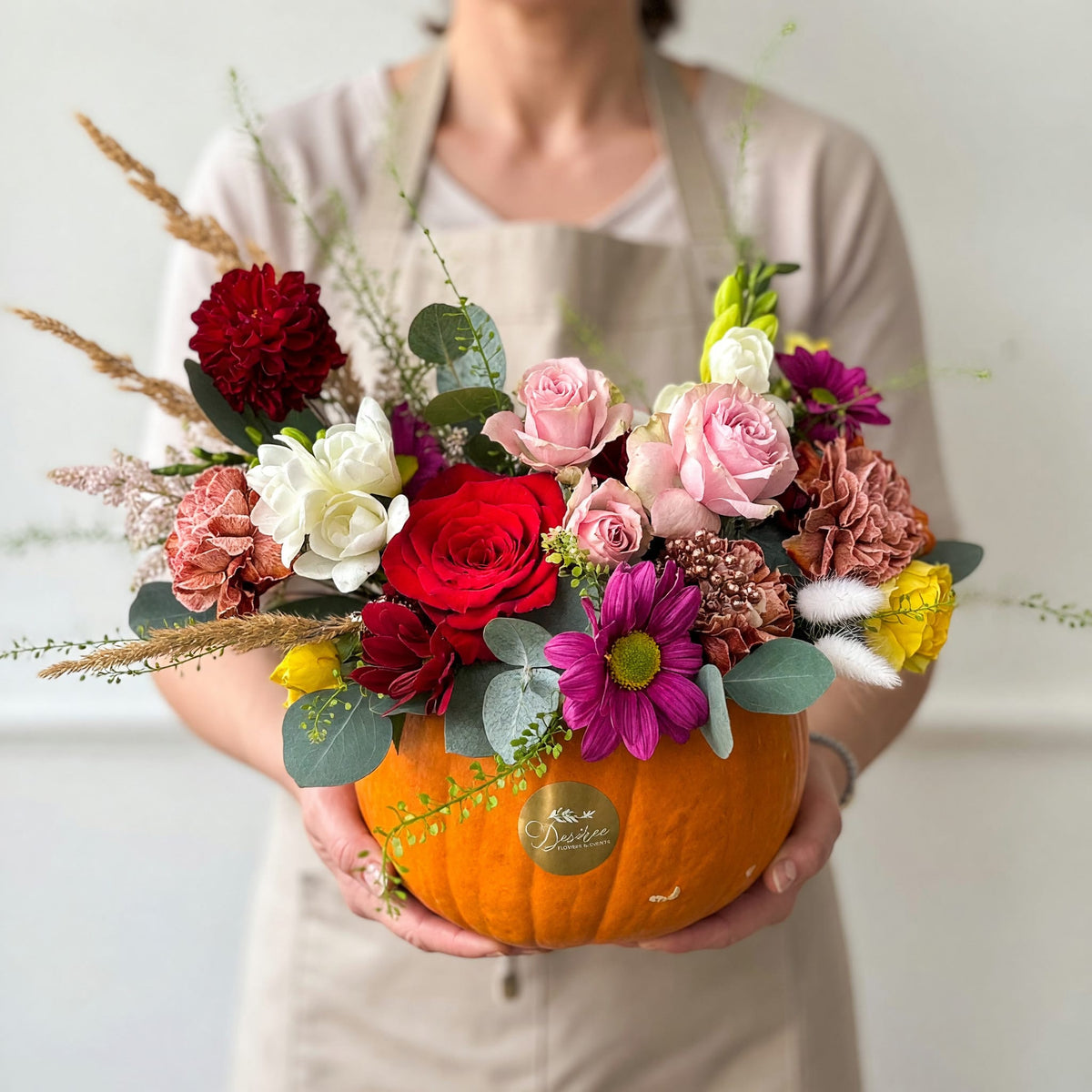 DesireeFlowerShop aranjament floral Dovleac Happiness