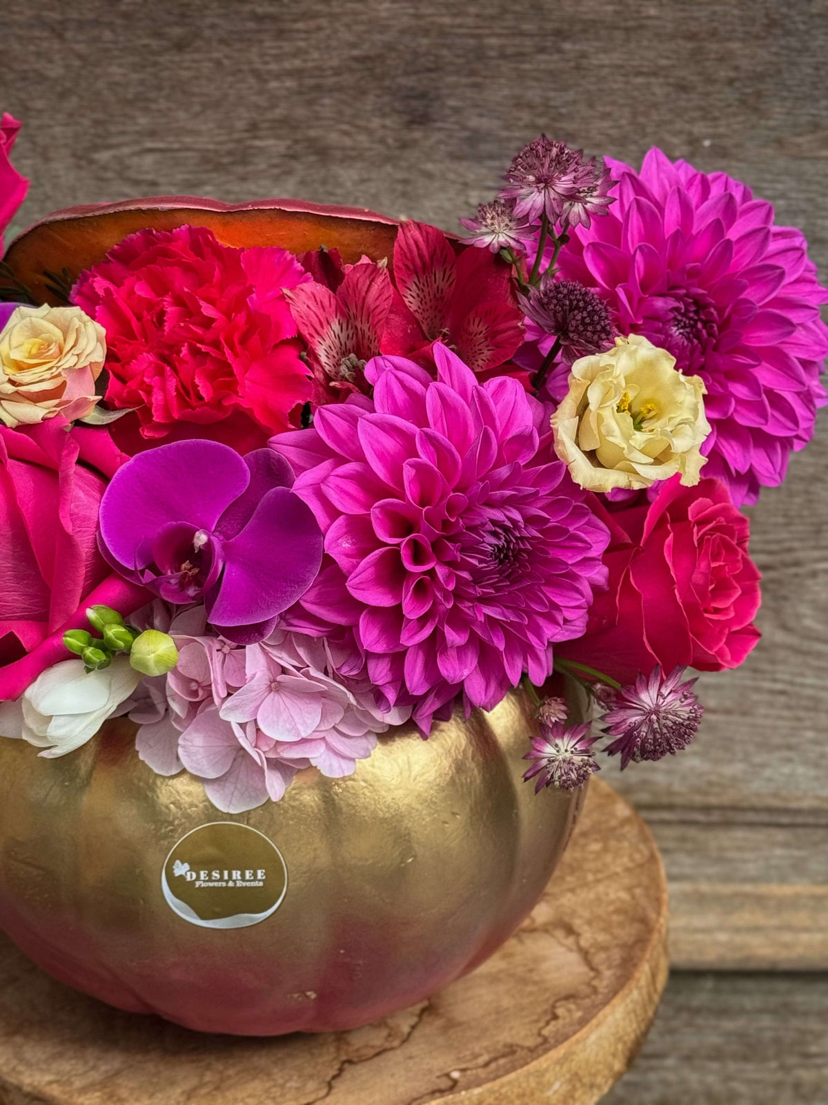 Dovleac Purple — detaliu al florilor mov