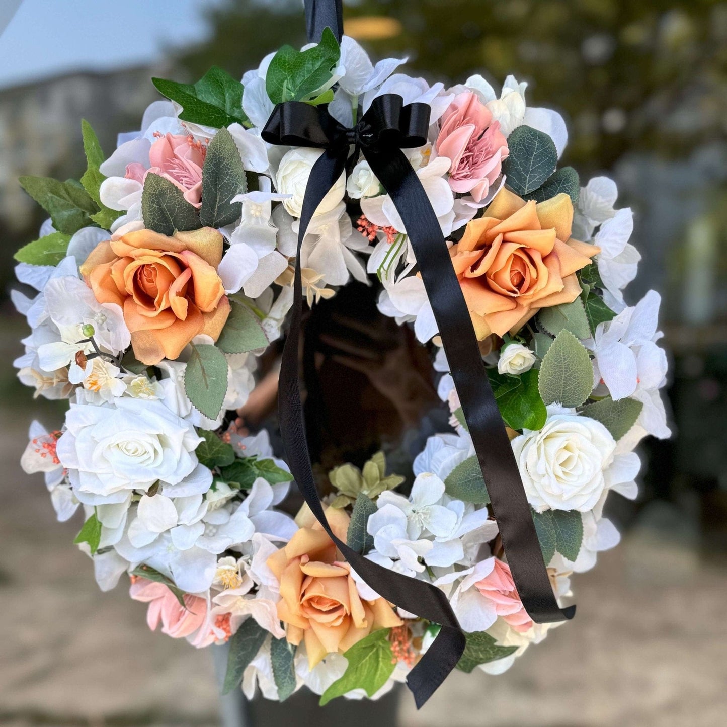 Floraria Desiree Aranjament_funerar Coronita artificiala pentru cruce