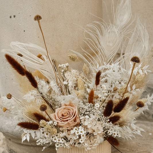 Floraria Desiree Aranjament nemuritor Aranjament Conservat Caffe au Lait