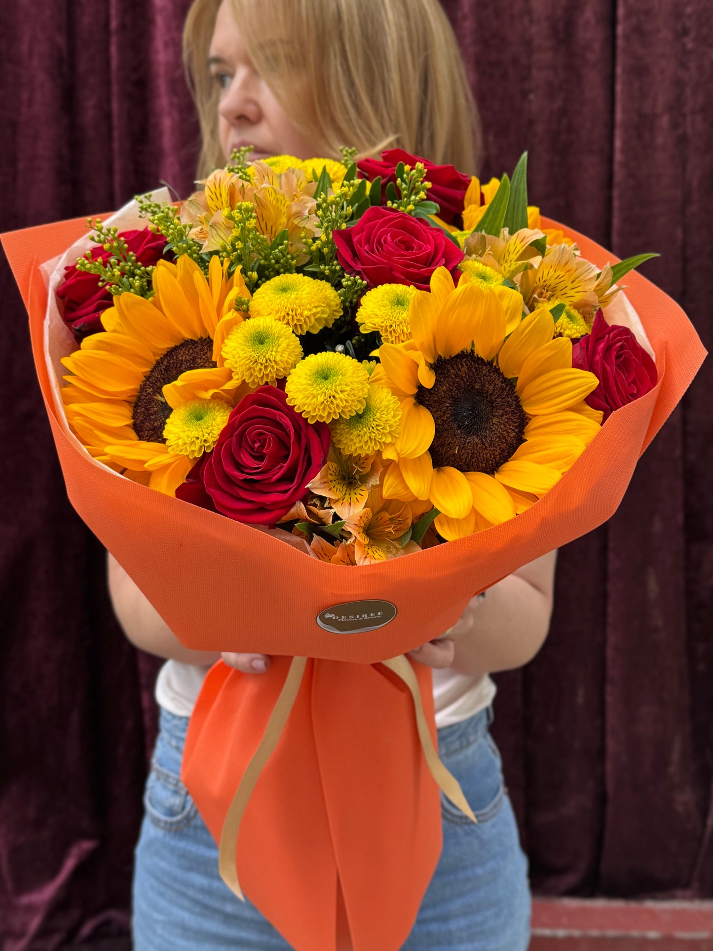 Buchet Sunflower Glow - Floraria Desiree