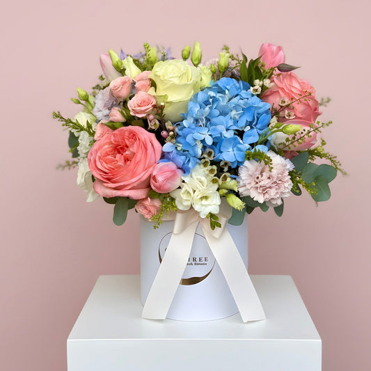 Floraria Desiree Fresh Cut Flowers Aranjament Hortensie Bleu