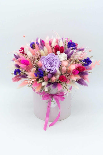 Aranjament conservat lila - Desiree FlowerShop