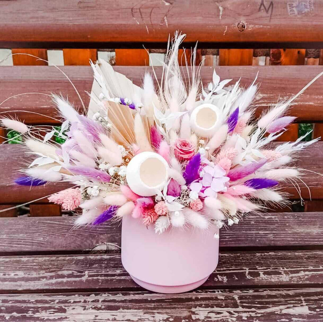Aranjament conservat pastel - Desiree FlowerShop