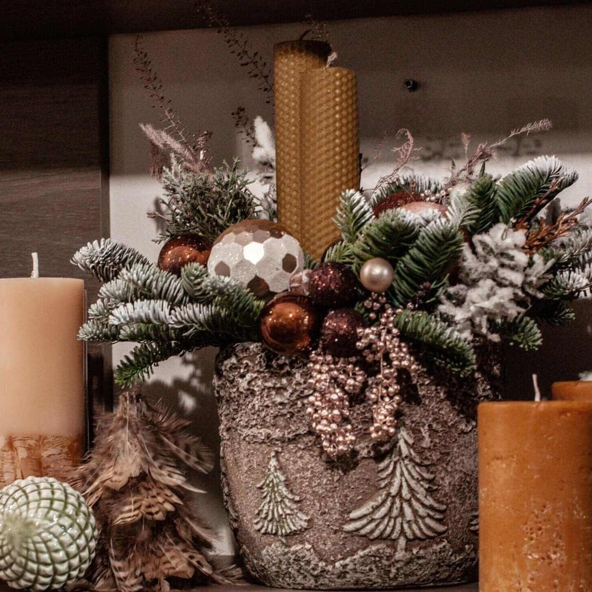 Aranjament Craciun "Vintage pot"