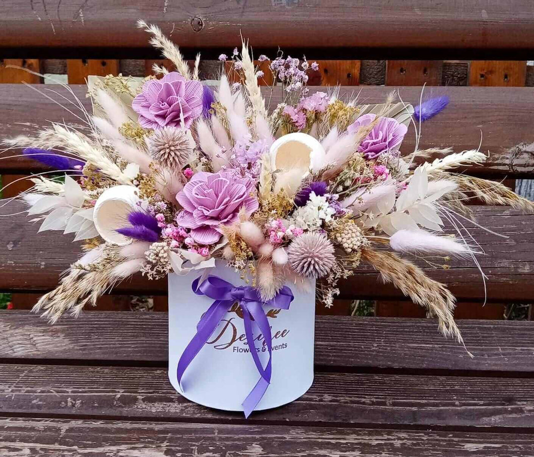Aranjament nemuritor Akacia lila - Desiree FlowerShop