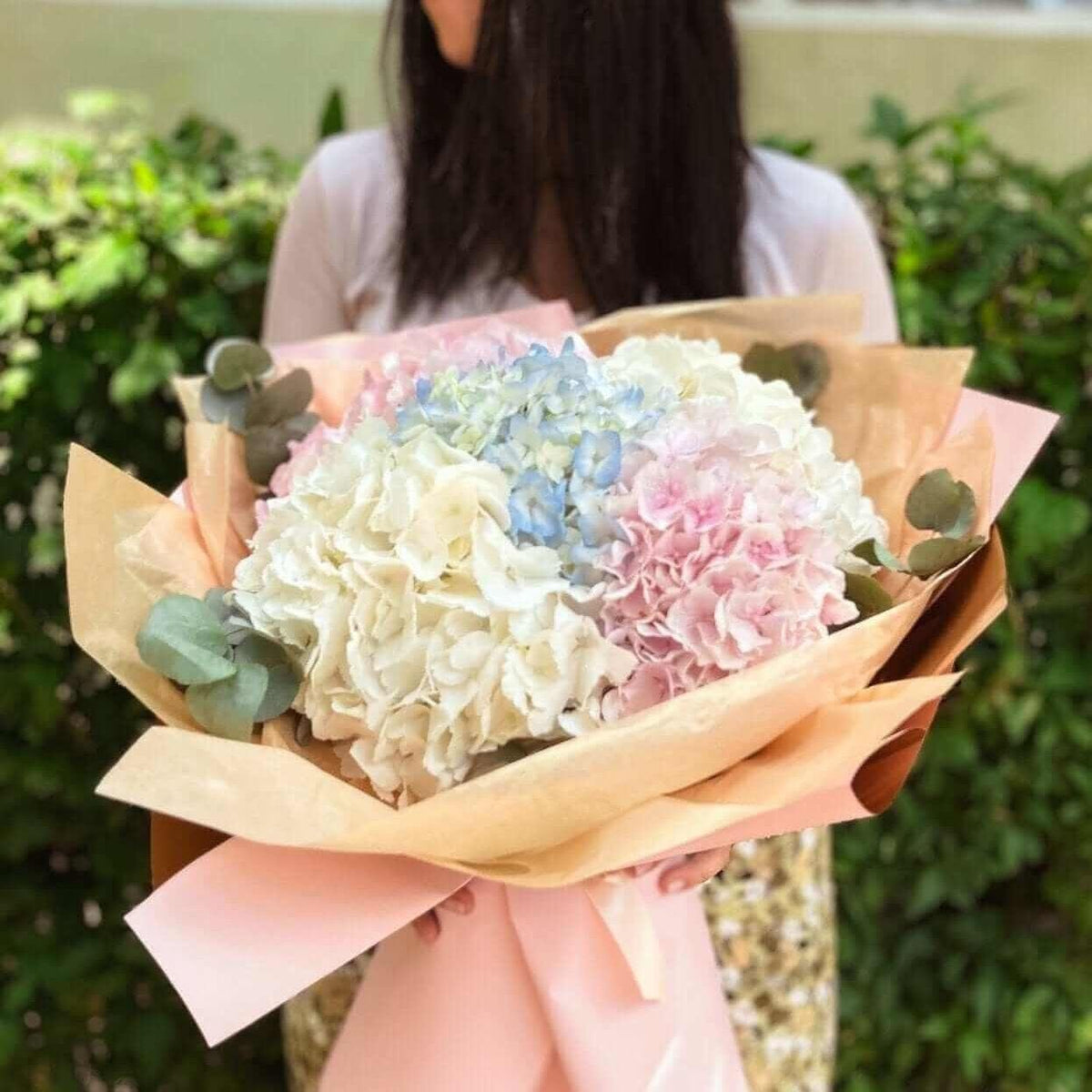 Buchet Hortensie — buchet cu hortensii pastel
