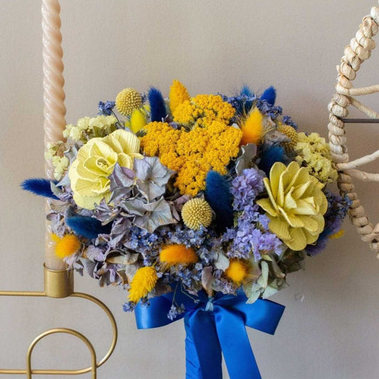 Buchet mireasa flori conservate