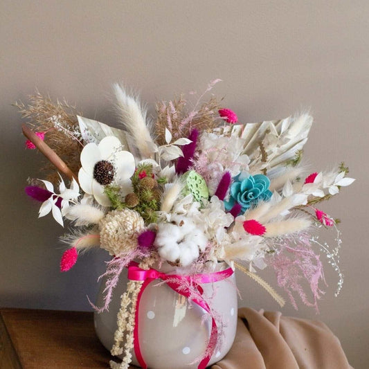 Desiree FlowerShop aranjament_floral Aranjament conservat Grey Pot