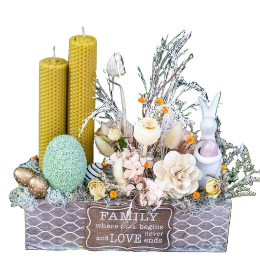 Desiree FlowerShop Aranjament Paste Aranjament de Paste cu lumanari din ceara